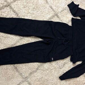 Alo Yoga Black Lounge Set